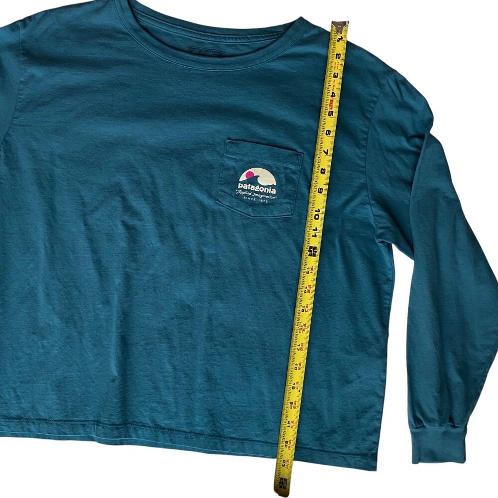 Patagonia Women’s Imagination easy cut pocket shirt wetland blue Size M & L NWT - Picture 5 of 16